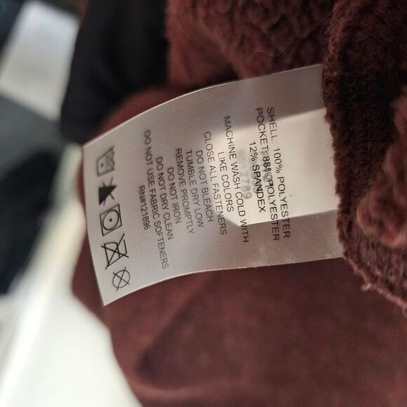Title Nine Women's Alchemy Full Zip Swacket Sweater Jacket Maroon XS - Picture 4 of 5